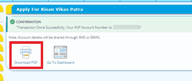 Download Canara KVP Certificate Online