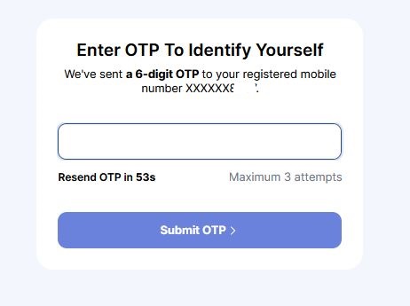 Enter OTP to Continue