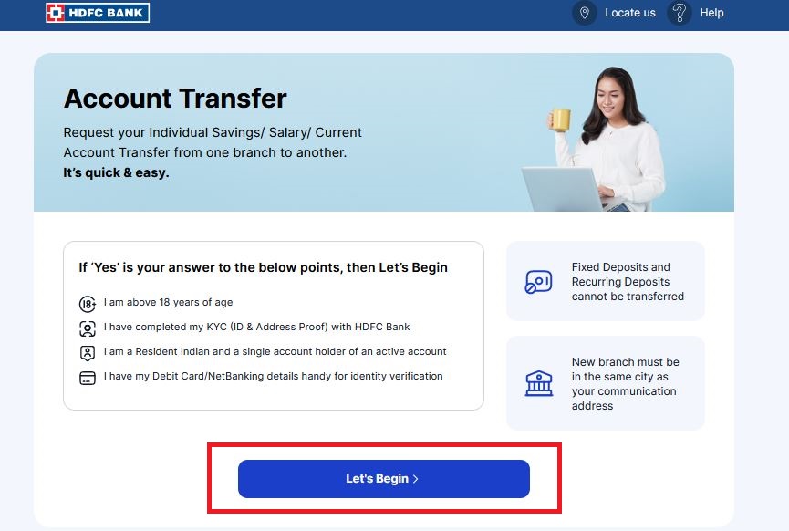 HDFC Online Account Transfer