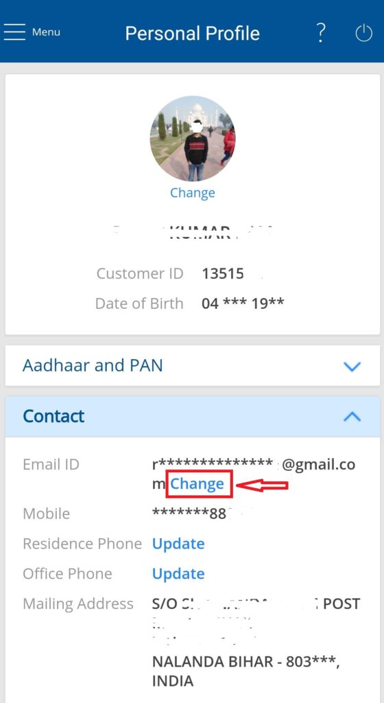 Register Email ID in HDFC Online